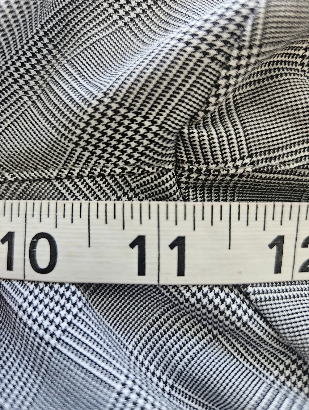 ATHLETA Brooklyn Glen Plaid Pull On Pant Sz 10T Gray Black Travel Athleisure - Picture 13 of 16